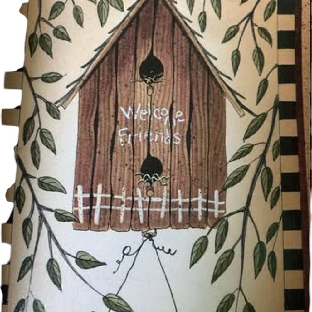 Rustic Farmhouse Birdhouse Wall Art Distressed White Frame Approx. - Picture 5 of 15